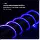 Techsuit Cablu de Incarcare Magnetic USB la Type-C, Micro-USB, Lightning 1m - Techsuit LED Flowing - White 5949419058675 έως 12 άτοκες Δόσεις