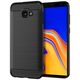 Techsuit Husa pentru Samsung Galaxy J4 Plus - Techsuit Carbon Silicone - Black 5949419057708 έως 12 άτοκες Δόσεις