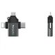 Yesido Adaptor OTG USB 3.0 la Lightning, Micro-USB, Type-C 480Mbps - Yesido (GS15) - Black 6971050264497 έως 12 άτοκες Δόσεις