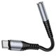 Hoco Cablu Audio Adaptor Type-C la Jack 1.2cm - Hoco (LS33) - Grey 6931474761163 έως 12 άτοκες Δόσεις