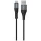 Hoco Cablu de Date USB-A la Micro-USB 12W, 2.4A, 1m - Hoco Cool Charging (X38) - Black 6931474710543 έως 12 άτοκες Δόσεις