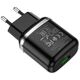 Hoco Incarcator priza USB-A, 18W, 3A + Cablu Type-C 1m - Hoco Special (N3) - Black 6931474729385 έως 12 άτοκες Δόσεις