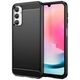 Techsuit Husa pentru Samsung Galaxy A24 - Techsuit Carbon Silicone - Black 5949419003750 έως 12 άτοκες Δόσεις