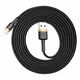 Baseus Cablu de Date USB la Lighting 1.5A, 2m - Baseus Cafule (CALKLF-CV1) - Gold Black 6953156275034 έως 12 άτοκες Δόσεις