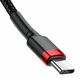Baseus Baseus Cafule Cable USB-C PD 2.0 QC 3.0 60W 2m (Black+Red) 018124 έως και 12 άτοκες δόσεις
