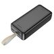 Hoco Hoco - Power Bank Smart (J111B) - 2x USB, Type-C, Micro-USB, with LED for Battery Check and Lanyard, 2A, 30000mAh - Black 6931474795786 έως 12 άτοκες Δόσεις