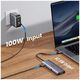 Ugreen Hub USB-C la Type-C, 3x USB, HDMI, RJ45, Jack 3.5mm, VGA, TF, SD Card - Ugreen (15601) - Gray 6941876216017 έως 12 άτοκες Δόσεις