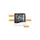 Ρολόι Θερμόμετρο-Υγρόμετρο με Μεγάλη Οθόνη LCD και Ξυπνητήρι