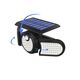 Τριπλό Ρυθμιζόμενο Ηλιακό Φωτιστικό Εξωτερικού Χώρου 112 LED με Αισθητήρα Κίνησης