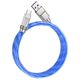 Hoco Cablu USB to Type-C PD100W, 1m - Hoco Crystal (U113) - Blue 6931474790088 έως 12 άτοκες Δόσεις