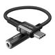 Acefast Adapter USB-C to mini jack 3,5mm Acefast C1-07 18cm (black) 048683 6974316280606 C1-07 black έως και 12 άτοκες δόσεις