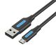 Vention USB 2.0 A to Micro-B cable Vention COLBH 3A 2m black 056521 6922794748729 COLBH έως και 12 άτοκες δόσεις