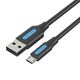 Vention USB 2.0 A to Micro-B cable Vention COLBC 3A 0,25m black 056518 6922794748682 COLBC έως και 12 άτοκες δόσεις