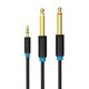 Vention 3.5mm TRS Male to 2x 6.35mm Male Audio Cable 1m Vention BACBF (black) 056429 6922794728578 BACBF έως και 12 άτοκες δόσεις