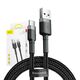 Baseus Baseus Cafule cable USB-C 3A 0.5m (Gray+Black) 016547  CATKLF-AG1 έως και 12 άτοκες δόσεις 6953156278189