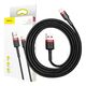 Baseus Baseus Cafule USB Lightning Cable 1,5A 2m (Black+Red) 018157  CALKLF-C19 έως και 12 άτοκες δόσεις 6953156275027