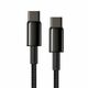 Baseus Baseus Tungsten Gold Cable Type-C to Type-C 100W 2m (black) 024651  CATWJ-A01 έως και 12 άτοκες δόσεις 6953156232068