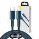 Baseus Baseus High Density Braided Cable Type-C to Lightning, PD,  20W,  2m (blue) 026200  CATLGD-A03 έως και 12 άτοκες δόσεις 6953156231962