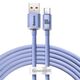 Baseus Baseus Crystal Shine cable USB to USB-C, 100W, 2m (purple) 030619  CAJY000505 έως και 12 άτοκες δόσεις 6932172602857