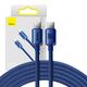 Baseus Baseus Crystal Shine cable USB-C to USB-C, 100W, 1.2m (blue) 030621  CAJY000603 έως και 12 άτοκες δόσεις 6932172602871