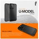 Ugly Rubber UMODEL case for iPhone 15 Pro 6,1&quot; clear pink
