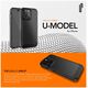 Ugly Rubber UMODEL case for iPhone 15 Pro Max 6,7&quot; clear pink