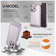 Ugly Rubber UMODEL case for iPhone 15 Pro 6,1&quot; clear pink