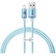 Baseus cable Crystal Shine USB - Lightning 1,2 m 2,4A sky blue