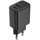 Setty charger 1x USB + USB-C 3A 20W black