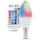 LED Bulb E14 C37 RGB + White 5W + RC Forever Light