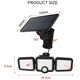 SUNARI Solar Lamp LED FLS-04 108*SMD PIR 10W 800lm 6000K 2400mAh Li-Ion Forever Light