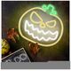 Neon PLEXI LED ANGRY PUMPKIN yellow white FPNE14 Forever Light