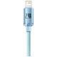 Baseus cable Crystal Shine USB - Lightning 2,0 m 2,4A sky blue