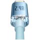 Baseus cable Crystal Shine USB - Lightning 2,0 m 2,4A sky blue