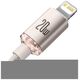 Baseus cable Crystal Shine USB-C - Lightning 1,2 m 20W pink