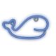 Neon LED Light WHALE blue Bat + USB FLNE19 Forever Light