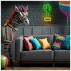 Neon LED Light CACTUS orange green Bat + USB FLNEO2 Forever Light