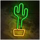 Neon LED Light CACTUS orange green Bat + USB FLNEO2 Forever Light