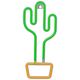 Neon LED Light CACTUS orange green Bat + USB FLNEO2 Forever Light