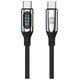Forever LCD cable USB-C - USB-C 1,0 m 100W black
