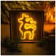Neon Wood Frame LED DEER warm white FLNW01 Forever Light