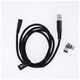 Maxlife MXUC-03 magnetic cable USB - Lightning + USB-C + microUSB 1,0 m 3A black nylon