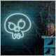 Neon PLEXI LED GRAFFITI SKULL turquoise FPNE15 Forever Light
