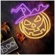 Neon PLEXI LED CURSED PUMPKIN orange purple NNE16 Neolia