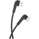 Maxlife MXUC-09 angle cable USB - USB-C 1,0 m 3A black