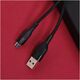 Maxlife MXUC-07 cable USB - microUSB 1,0 m 2,4A black nylon