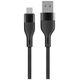 Maxlife MXUC-07 cable USB - microUSB 1,0 m 2,4A black nylon