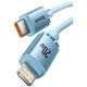Baseus cable Crystal Shine USB-C - Lightning 1,2 m 20W sky blue