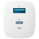 Forever TC-05 GaN PD QC charger 1x USB-C 1x USB 33W white