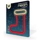 Neon LED CHRISTMAS SOCK white red FLNE23 Forever Light